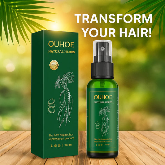 OUHOE Tónico de Crecimiento Capilar Herbal – Anti Caída y Fortalecimiento